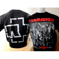 Rammstein t shirt zw groep grijs