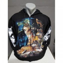 Wolf sweatervest  print...