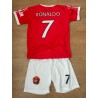 AANBIEDING Ronaldo voetbal tenue  m.u. (shirt + broekje) rood 2022