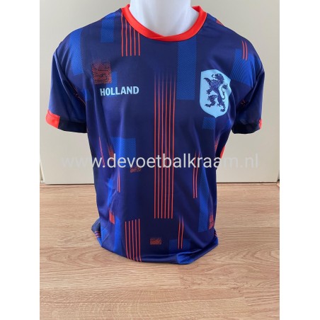 NEDERLANDS  ELFTAL voetbal tenue uitkleur blauw F DE JONG