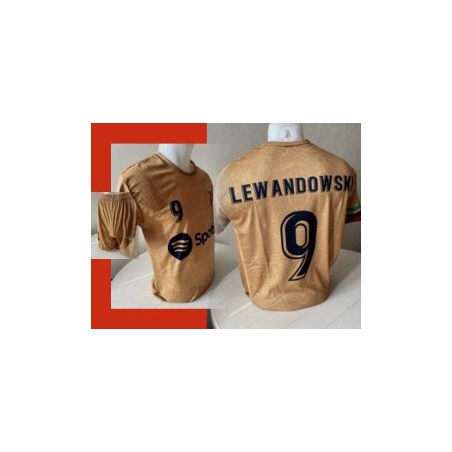 AANBIEDING Lewandowski voetbal tenue barca GOUD  2023