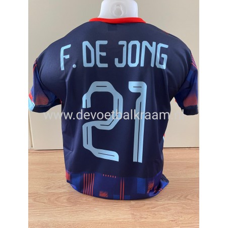 Frenkie de jong NEDERLANDS  ELFTAL uitkleur voetbal shirt 2024