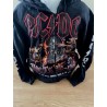 AC DC HOOODIE VEST HELL BELLS