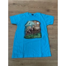 Kinder paarden print shirt...