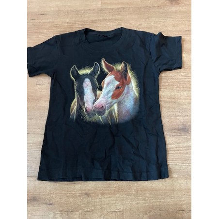 AANBIEDING KINDER Paarden print shirt 2 Veulen koppen