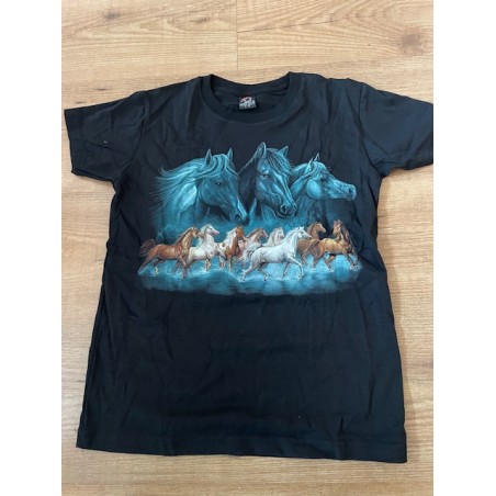 AANBIEDING KINDER PAARDEN SHIRT WILDE PAARDEN GROEP