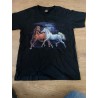 AANBIEDING KINDER PAARDEN SHIRT WIT EN BRUIN PAARD