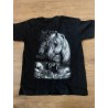 KINDER Paarden print shirt  2 paarden koppen lbr en dbr