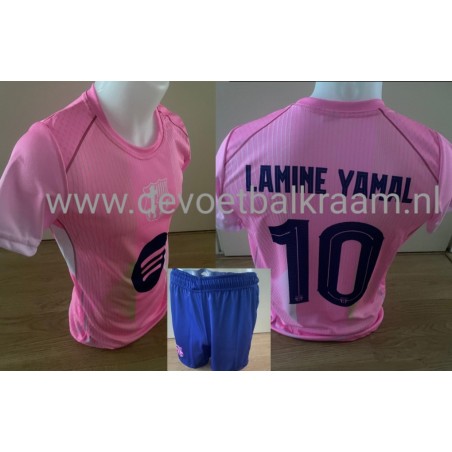 NIEUW LAMINE YAMAL uit voetbal tenue roze 2025