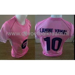 NIEUW LAMINE YAMAL uit voetbal tenue roze 2025
