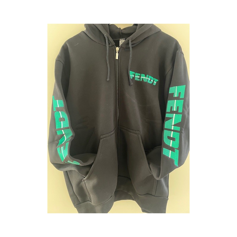 aanbieding  FENDT fleece HOODIE vest zwart