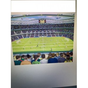AANBIEDING WALLSTATIC VOETBALSTADION FOTO BEHANG
