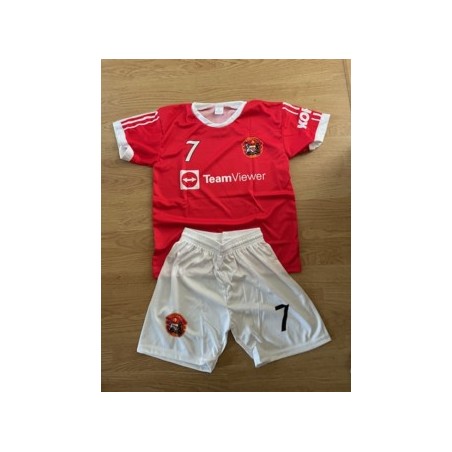 Ronaldo voetbalset (shirt + broekje) lichtblauw