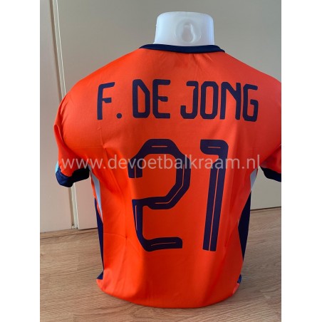 AANBIEDING FRENKIE DE JONG NEDERLANDS ELFTAL SHIRT ORANJE 2025/26