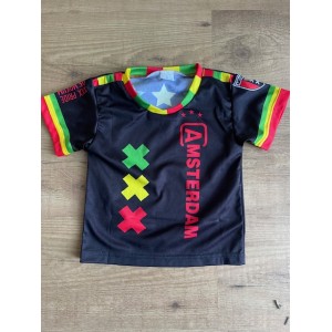 OPRUIMING AJAX FAN VOETBAL SHIRT AMSTERDAM  ZWART  2024