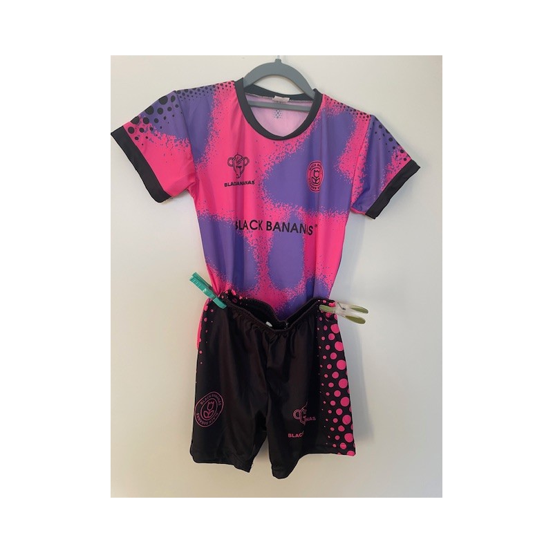 AANBIEDING Black Bananas setje shirt & broek rose  zwarte stip