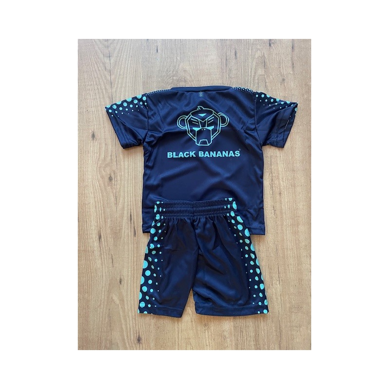 AANBIEDING BLACL BANANAS SET ZWART /GROENE STIP