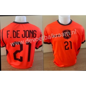NIEUWSTE NEDERLANDS ELFTAL ORANJE WK TENUE FRENKIE  DE JONG