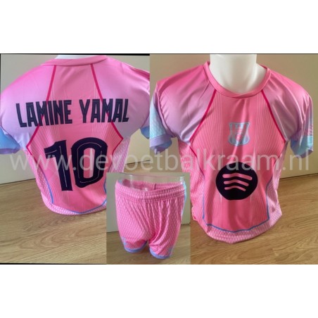AANBIEDING : 3 de shirt YAMAL Roze/blauw  nr 10