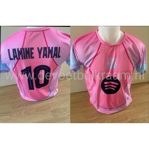 AANBIEDING : 3 de shirt YAMAL Roze/blauw  nr 10