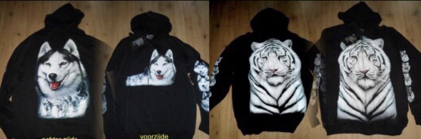 animal sweater vest print tiger - husky